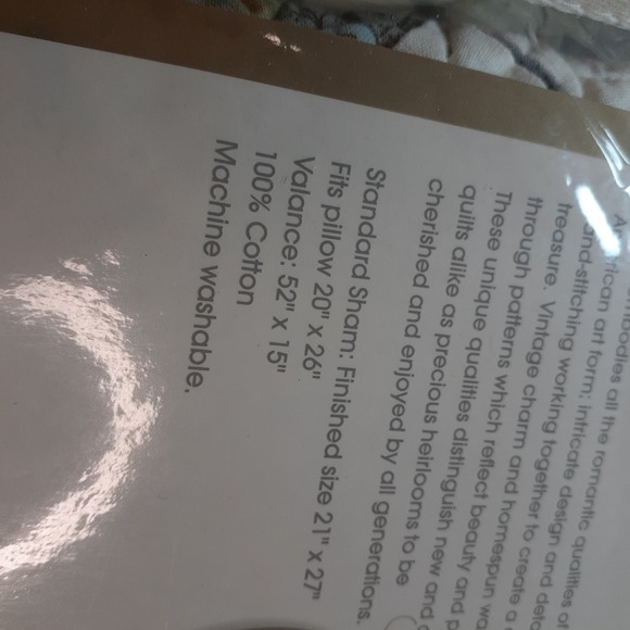 JCPenney Home Collection Handcrafted Sham Set of 2 NEW 21x27 - Picture 10 of 10